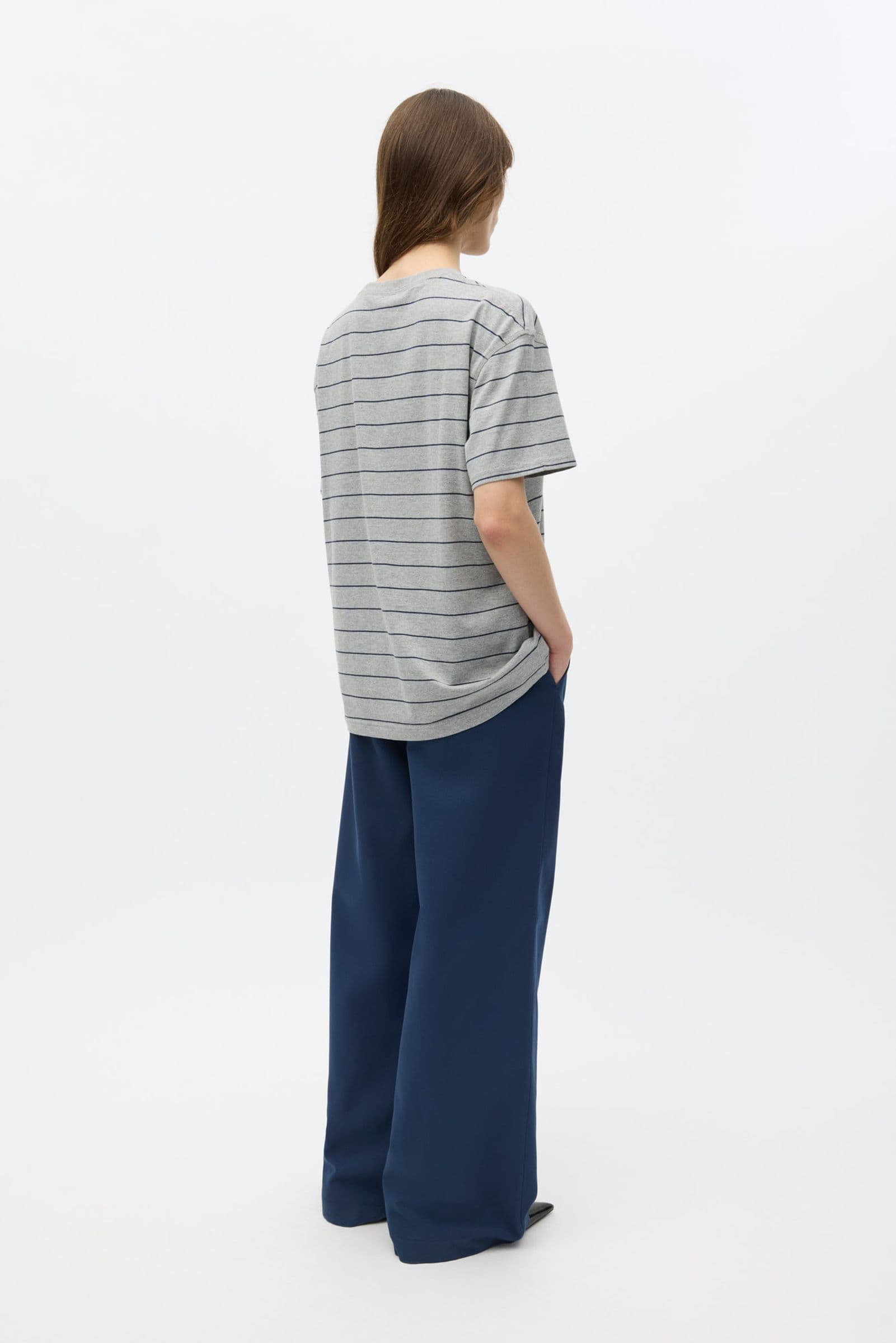 ENKULLA SS STRIPE 5310 Grey/Navy ST