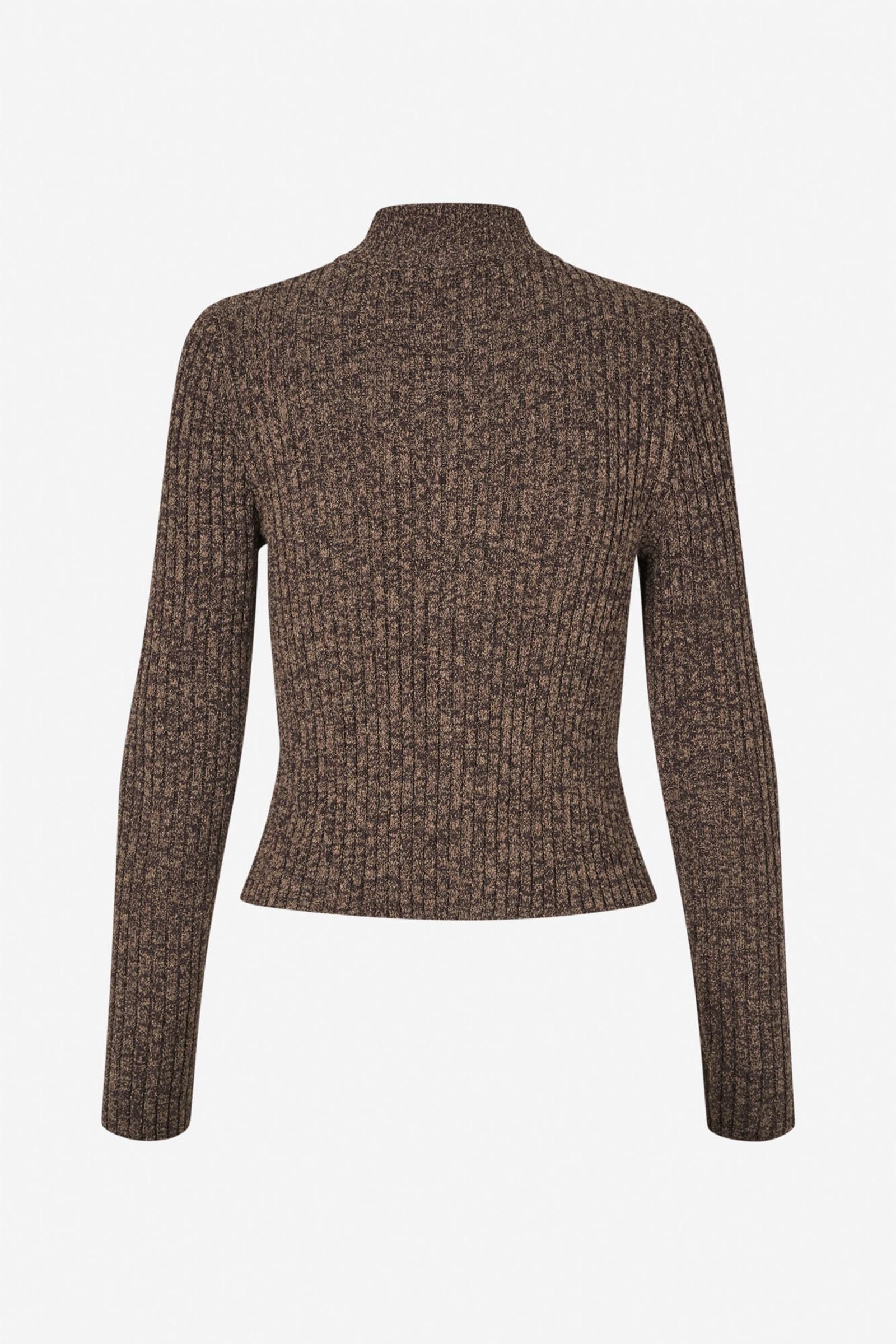 ENBLAISE LS CARDIGAN 7168 Chocolate/Brindle