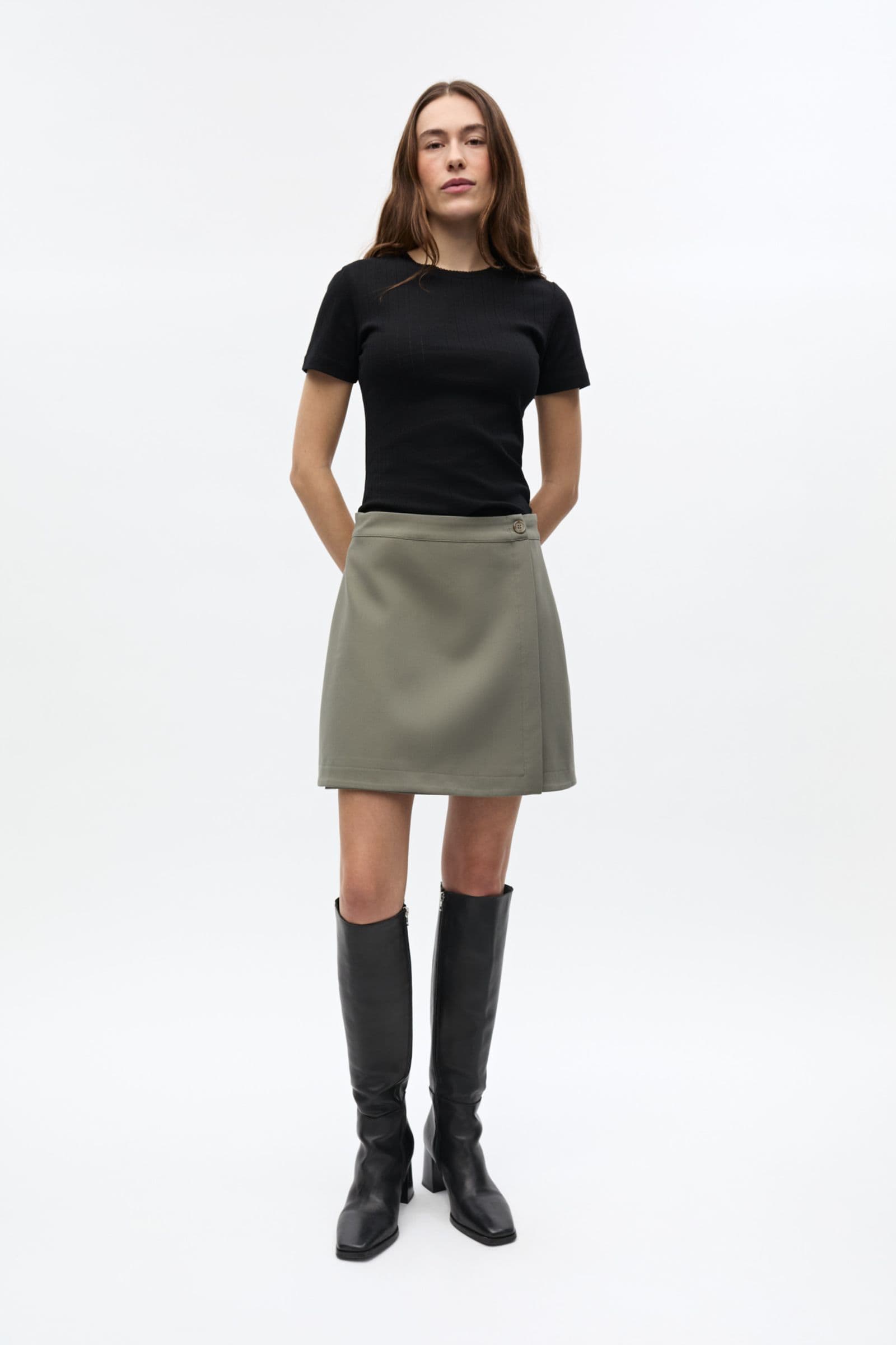 ENATWOOD SKIRT 6797 Smokey Olive