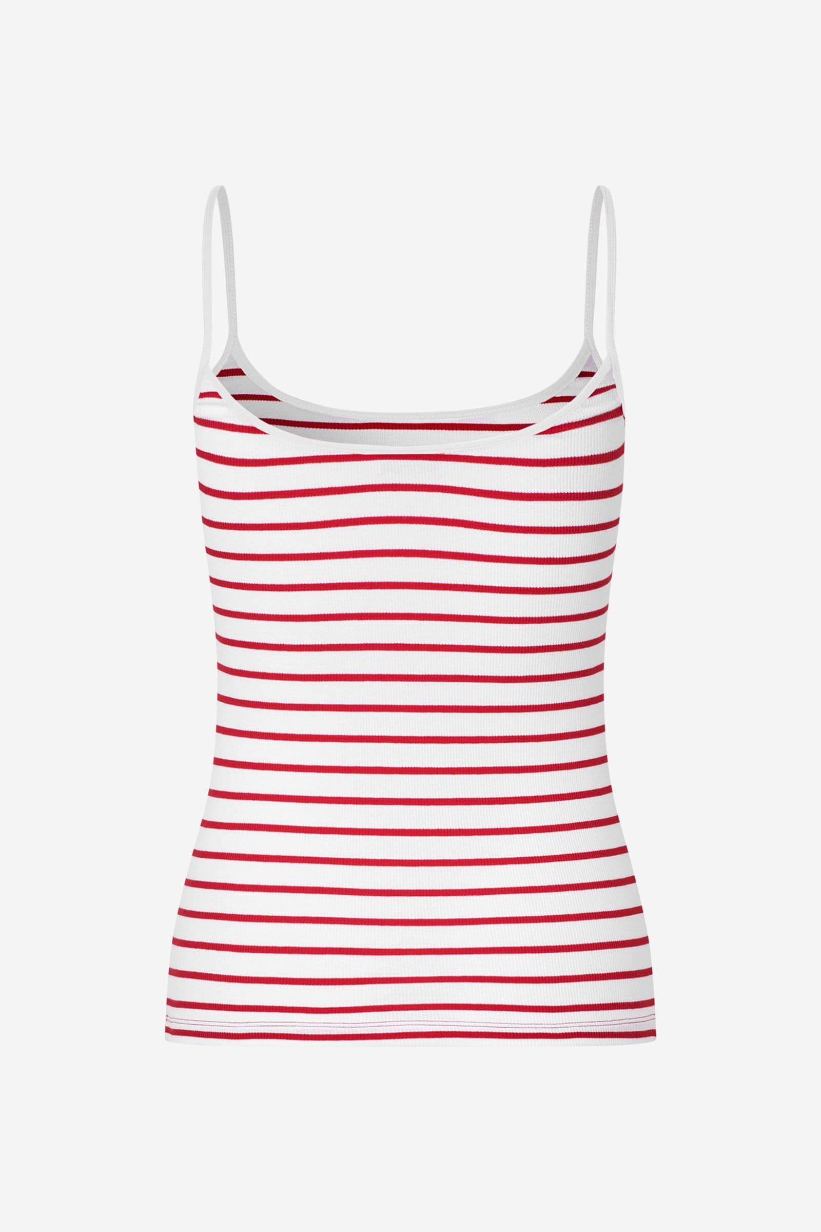 ENALLY SL TOP ST 7262 Salsa - White Stripe
