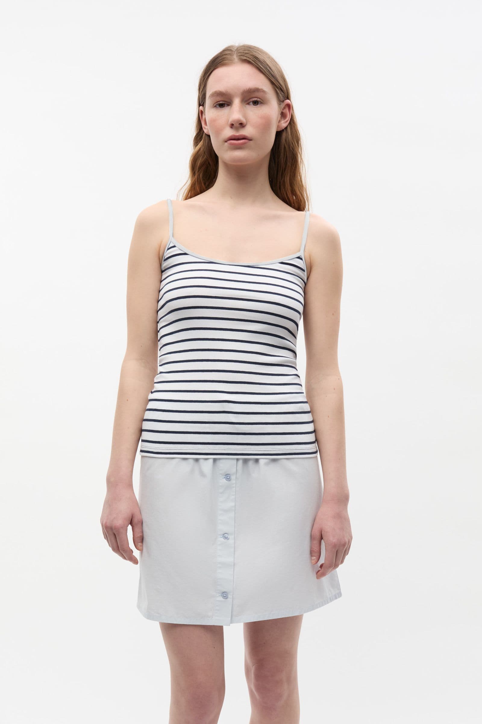 ENALLY SL TOP ST 7262 Navy - White Stripe