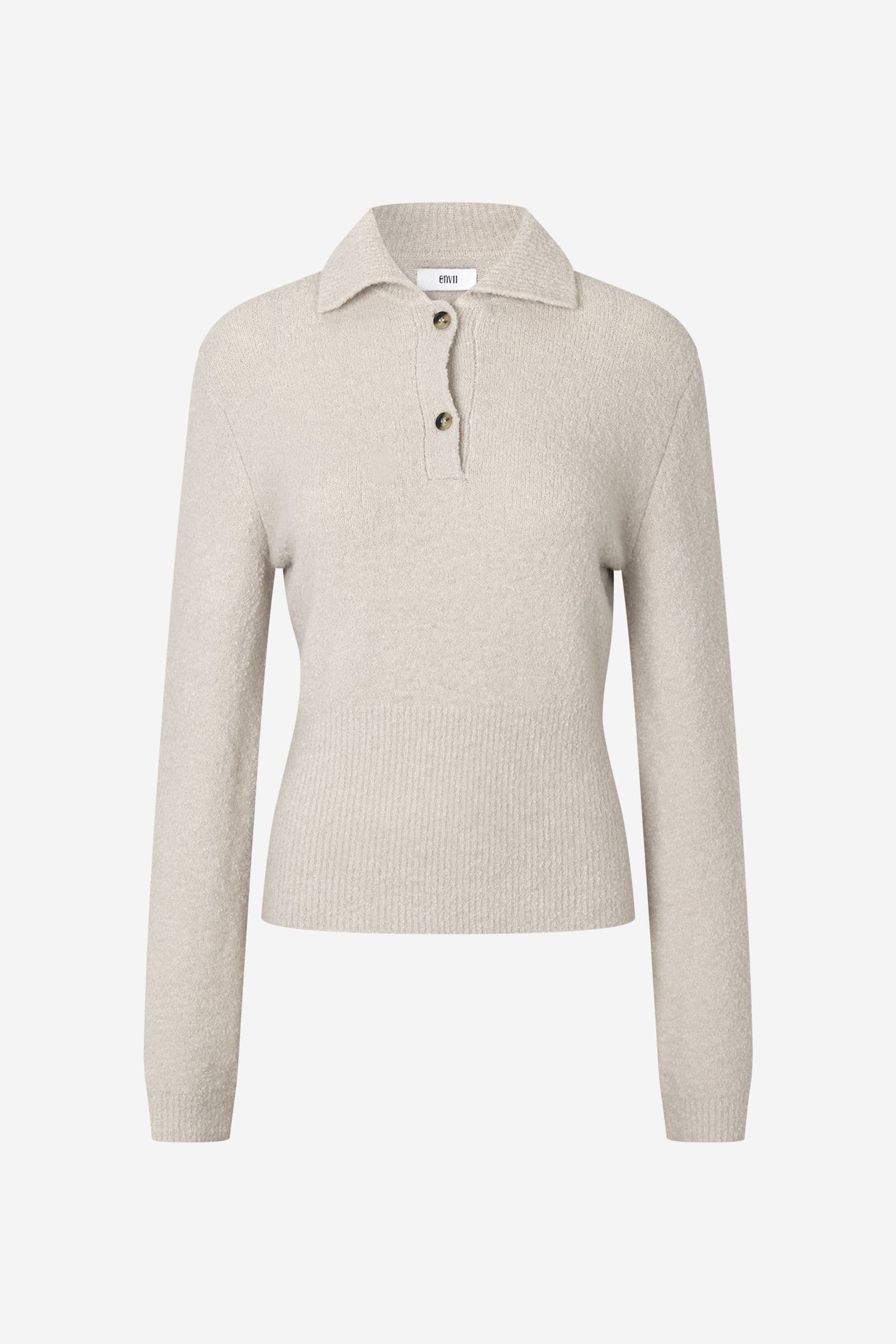 ENGLACIA LS POLO KNIT 7288 Moonstruck