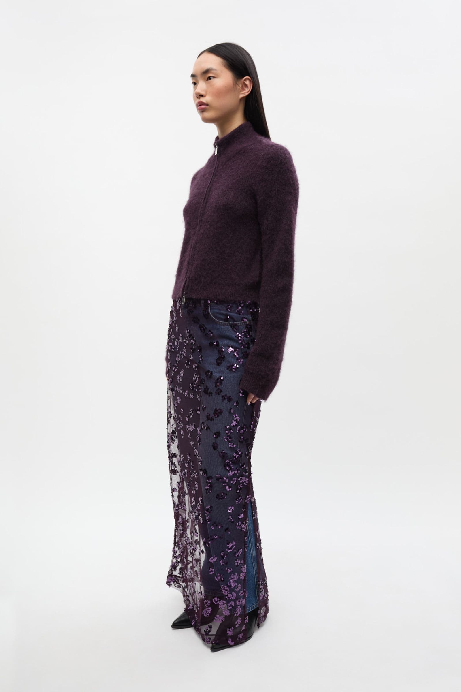 ENISBERGA SKIRT 7299 Plum Perfect