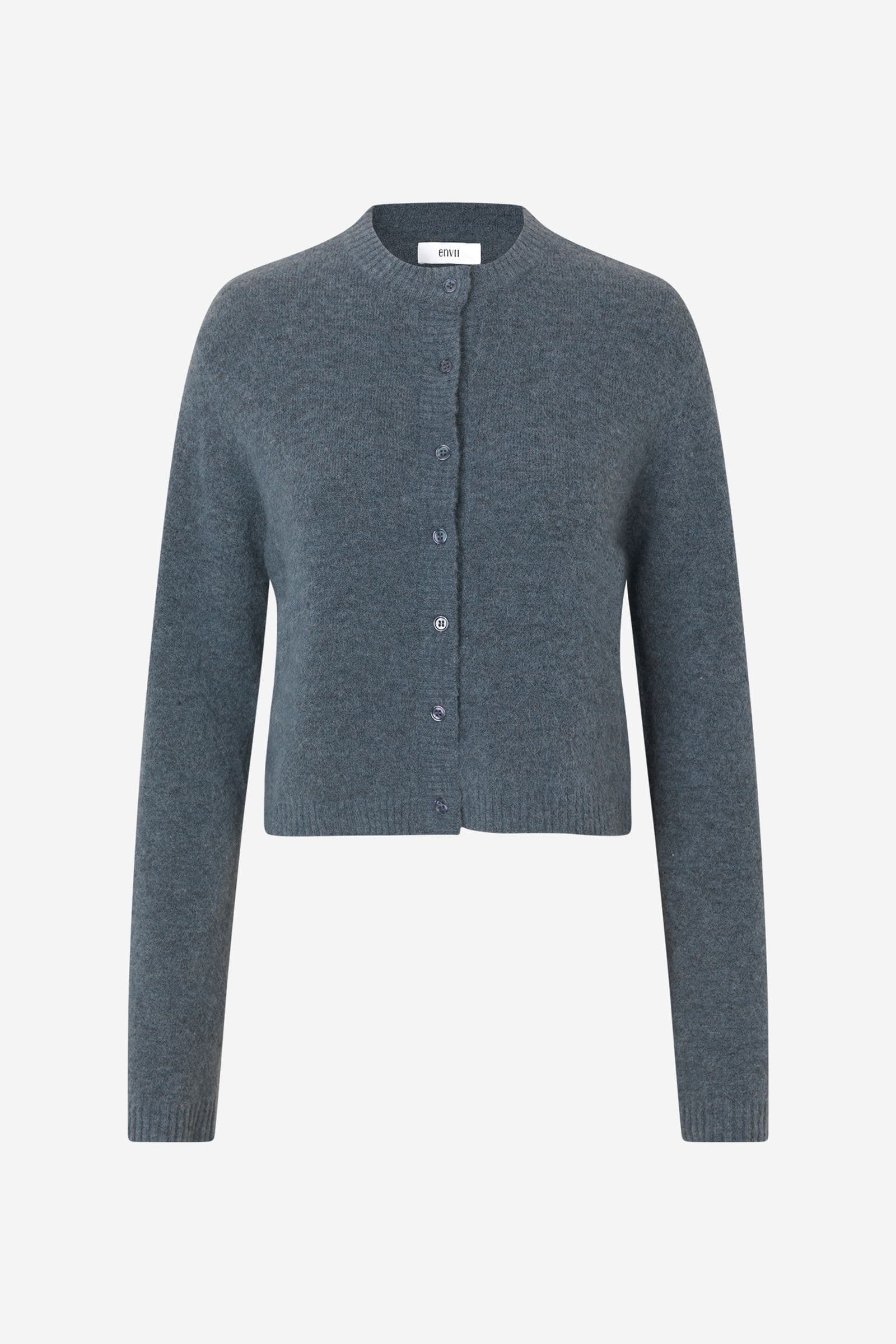 ENADA LS RELAXED CARDIGAN 7216 Stormy Weather Mel