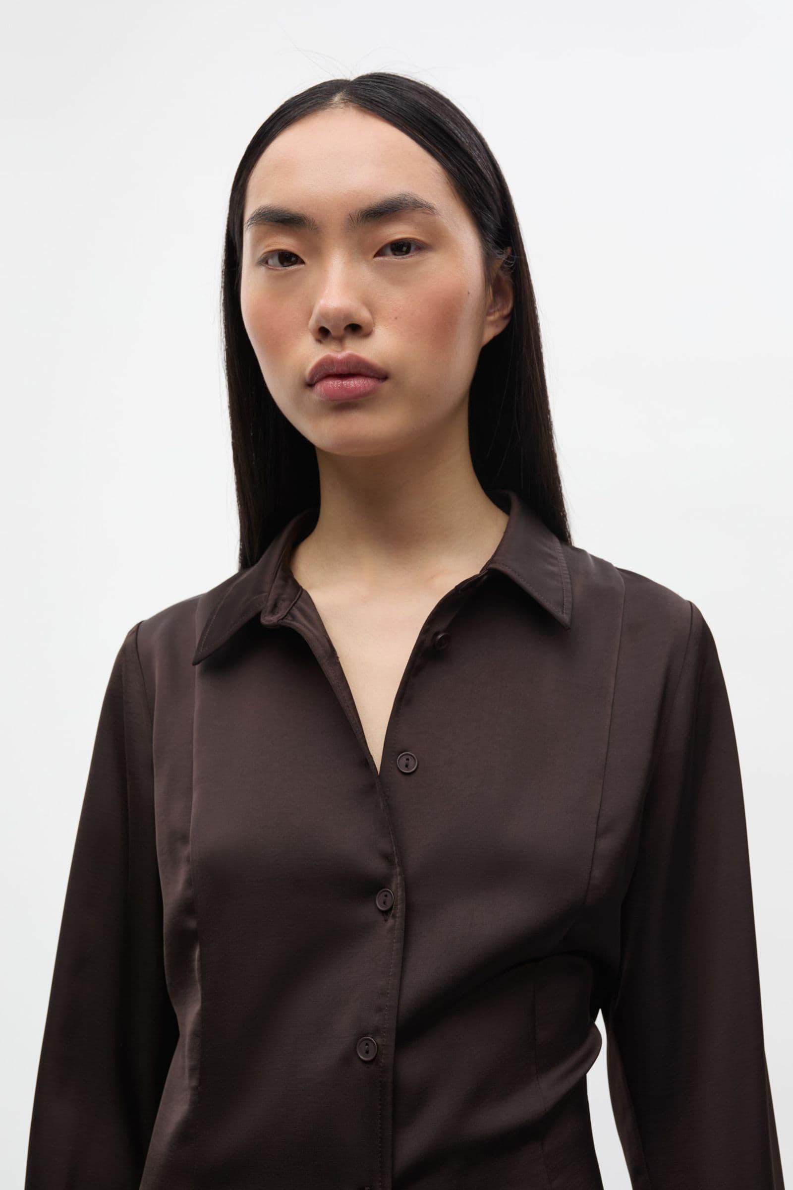 ENELENA LS SHIRT 7151 Chocolate Torte