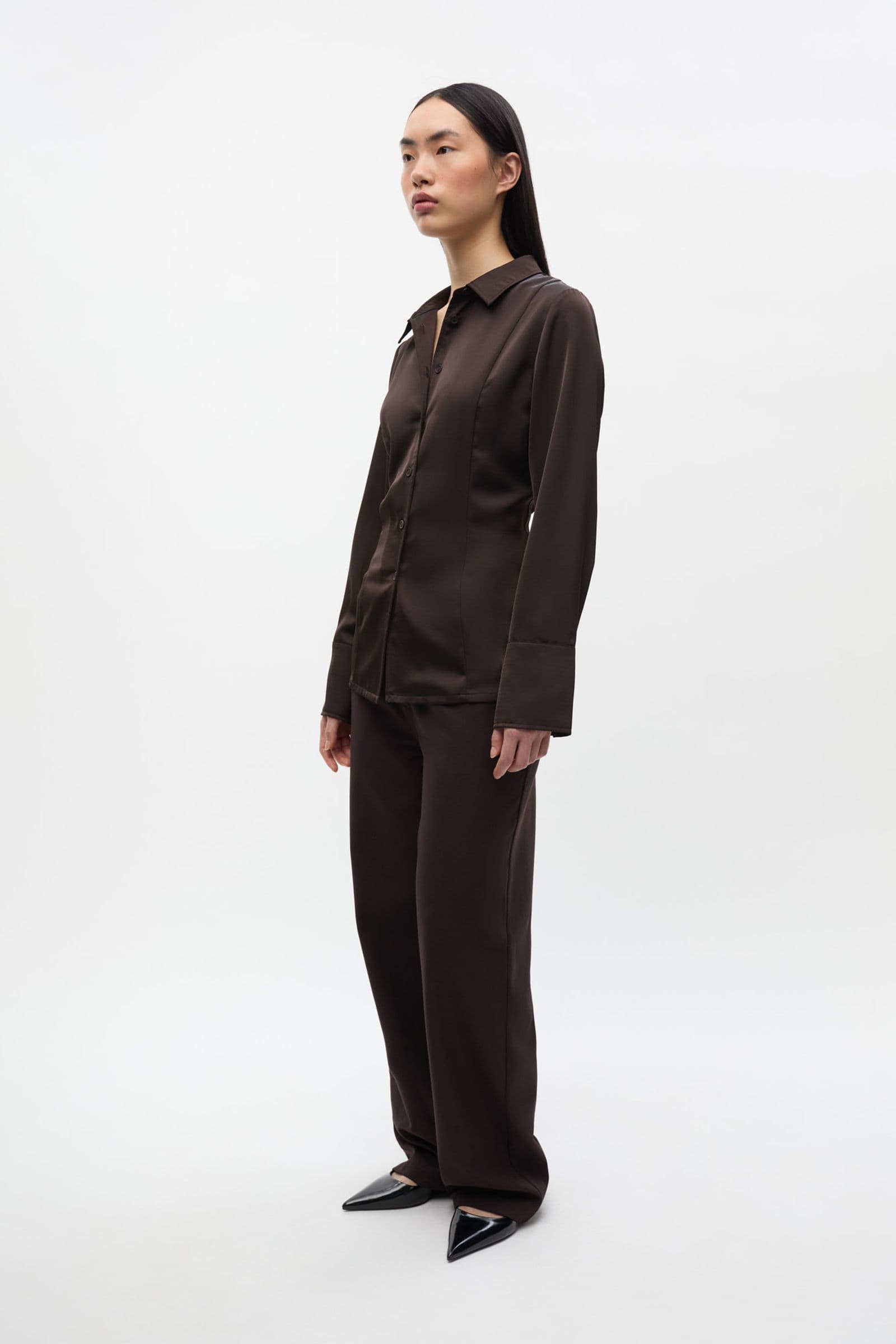 ENELENA LS SHIRT 7151 Chocolate Torte