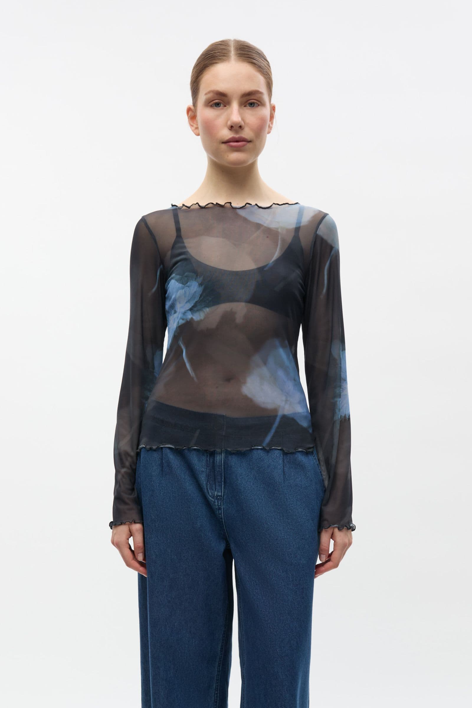 ENNICOLA LS TOP AOP 7042 Winter Garden