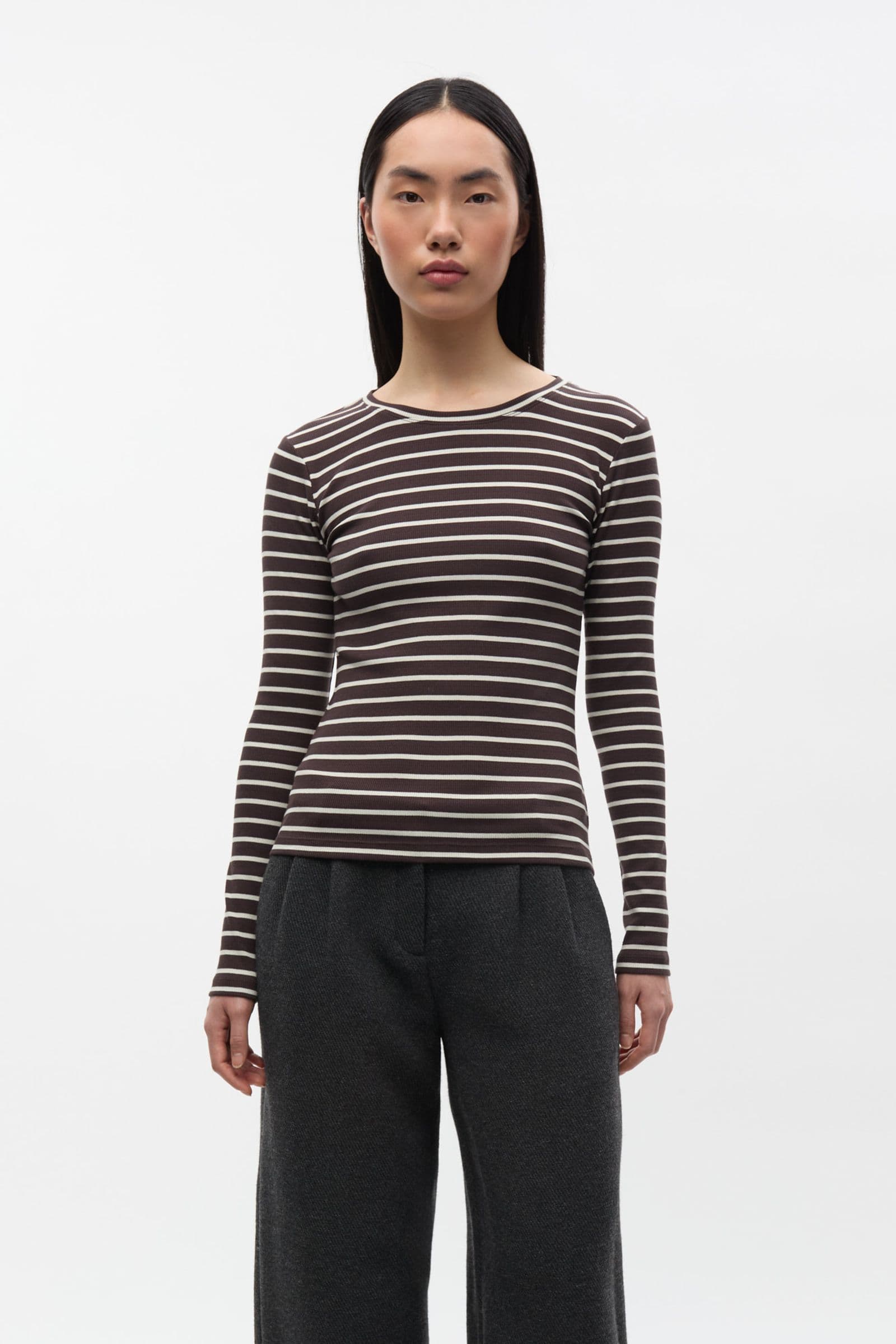 ENALLY LS O-N TEE ST 7262 Moonstruck/Chocolate