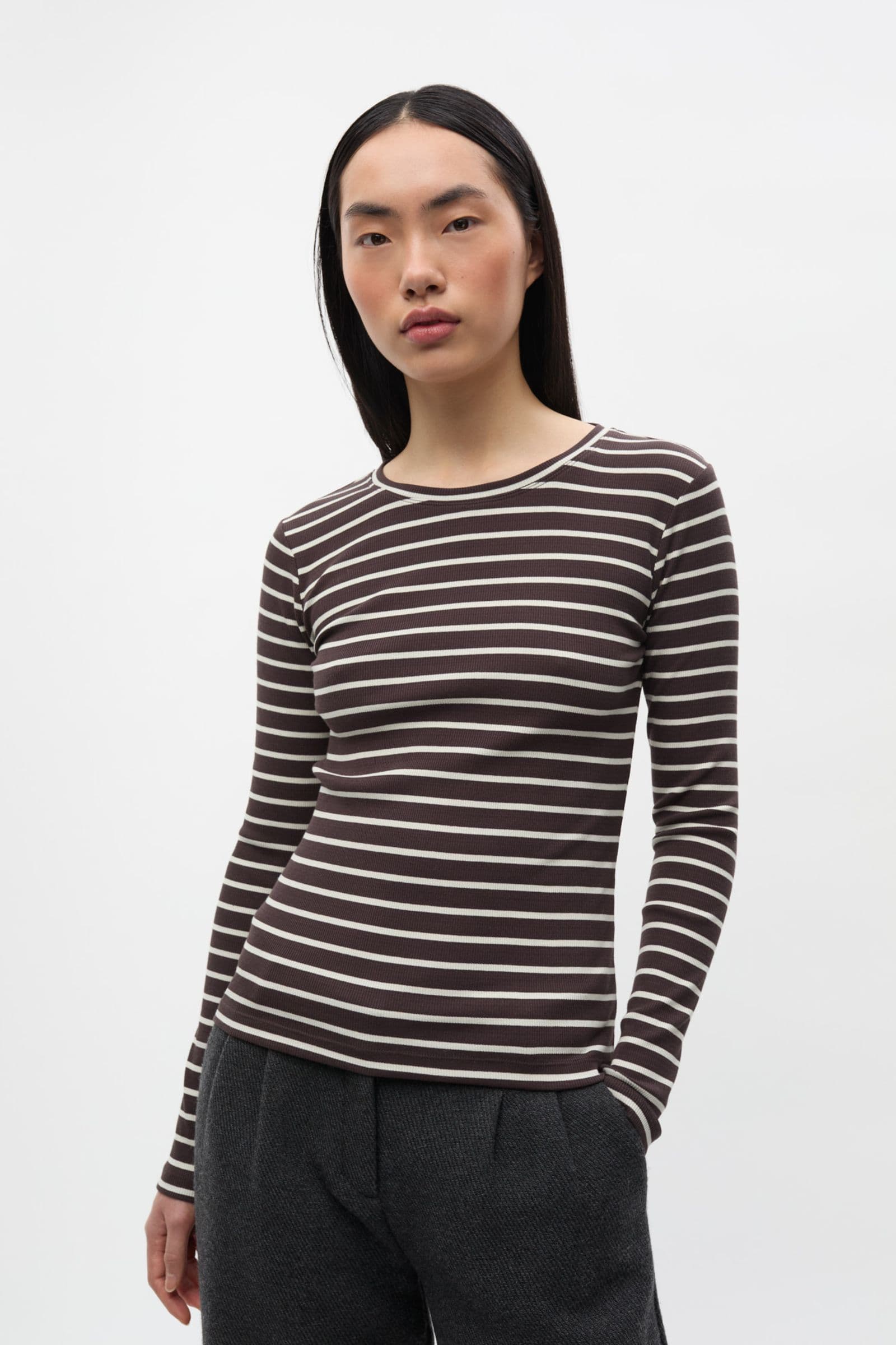 ENALLY LS O-N TEE ST 7262 Moonstruck/Chocolate