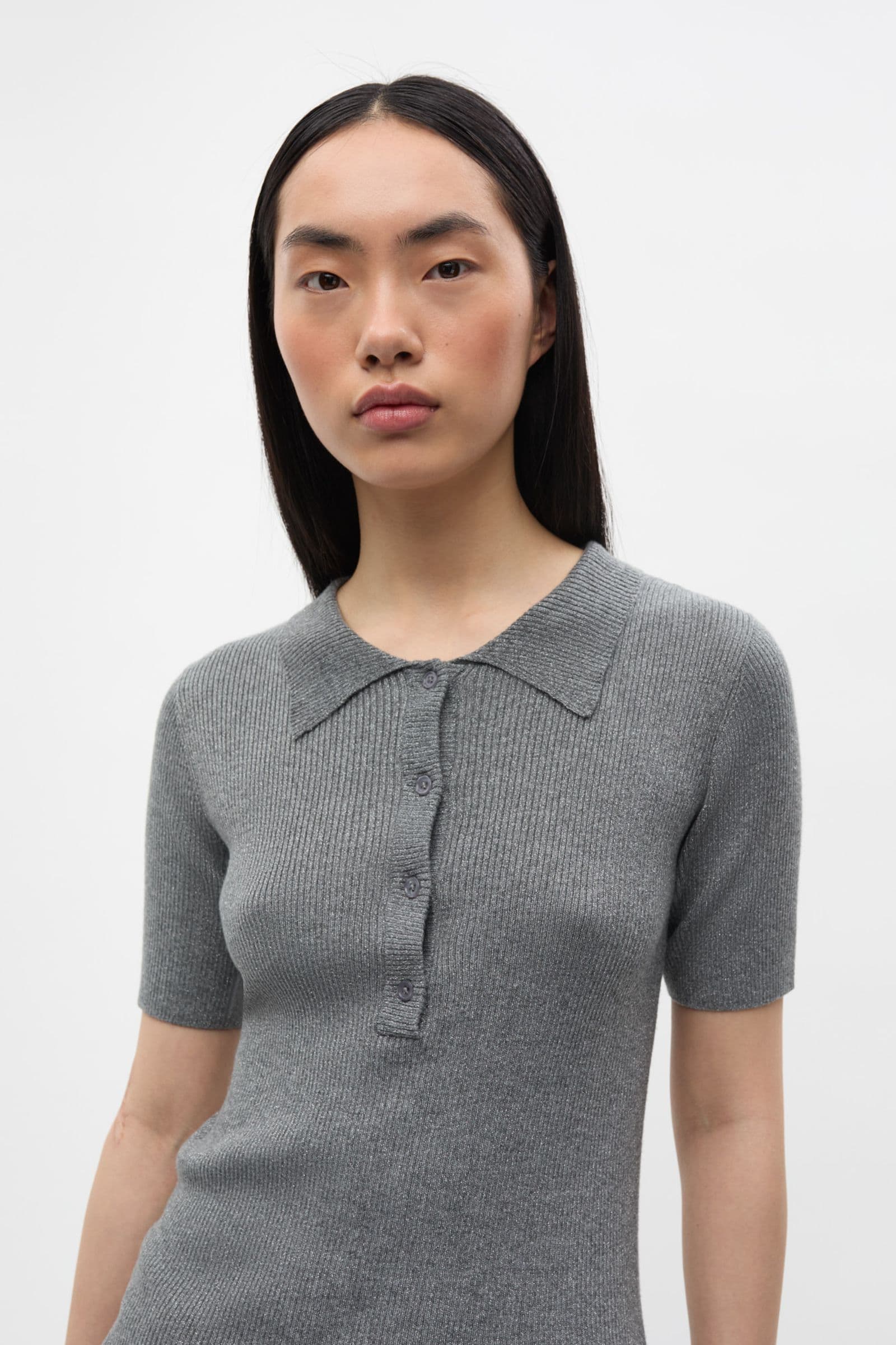 ENICY SS KNIT 7290 Asphalt Silver