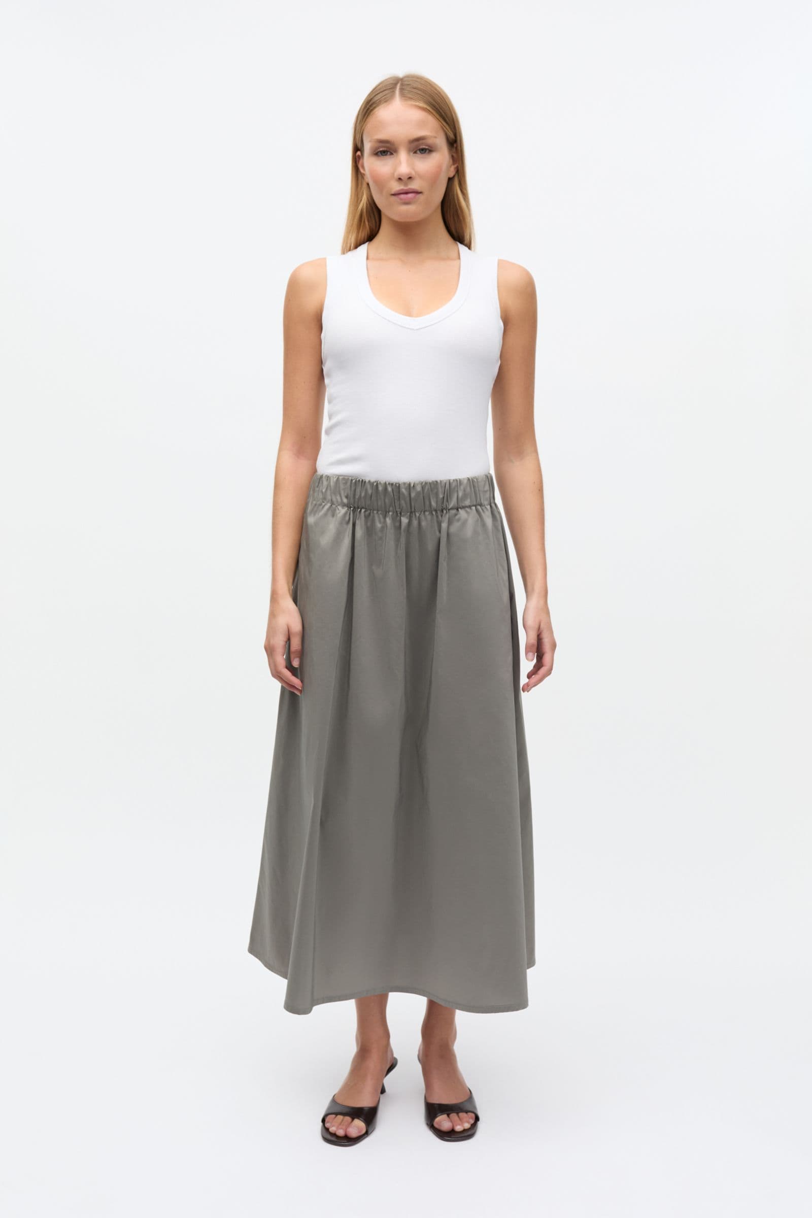 ENLILA SKIRT 7337 Smokey Olive