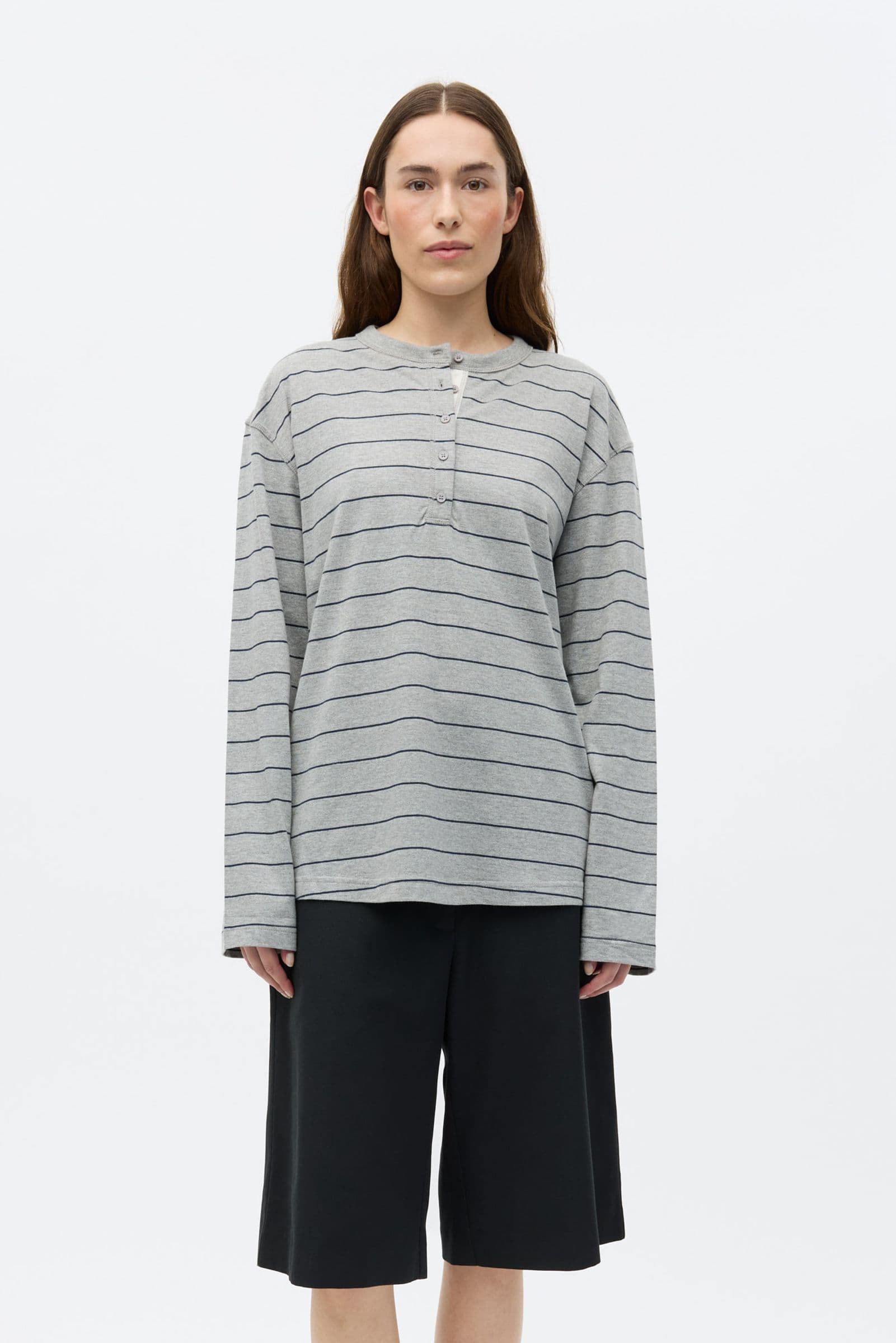 ENKULLA LS O-N TEE ST 5310 Grey/Navy ST