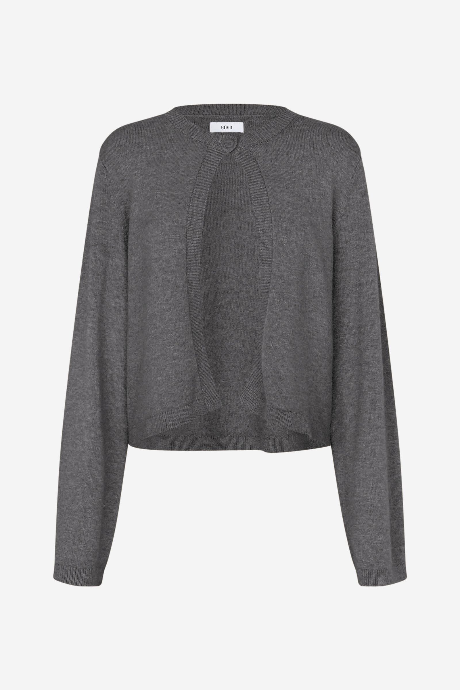 ENJADE LS CARDIGAN 7341 Dark Grey Mel