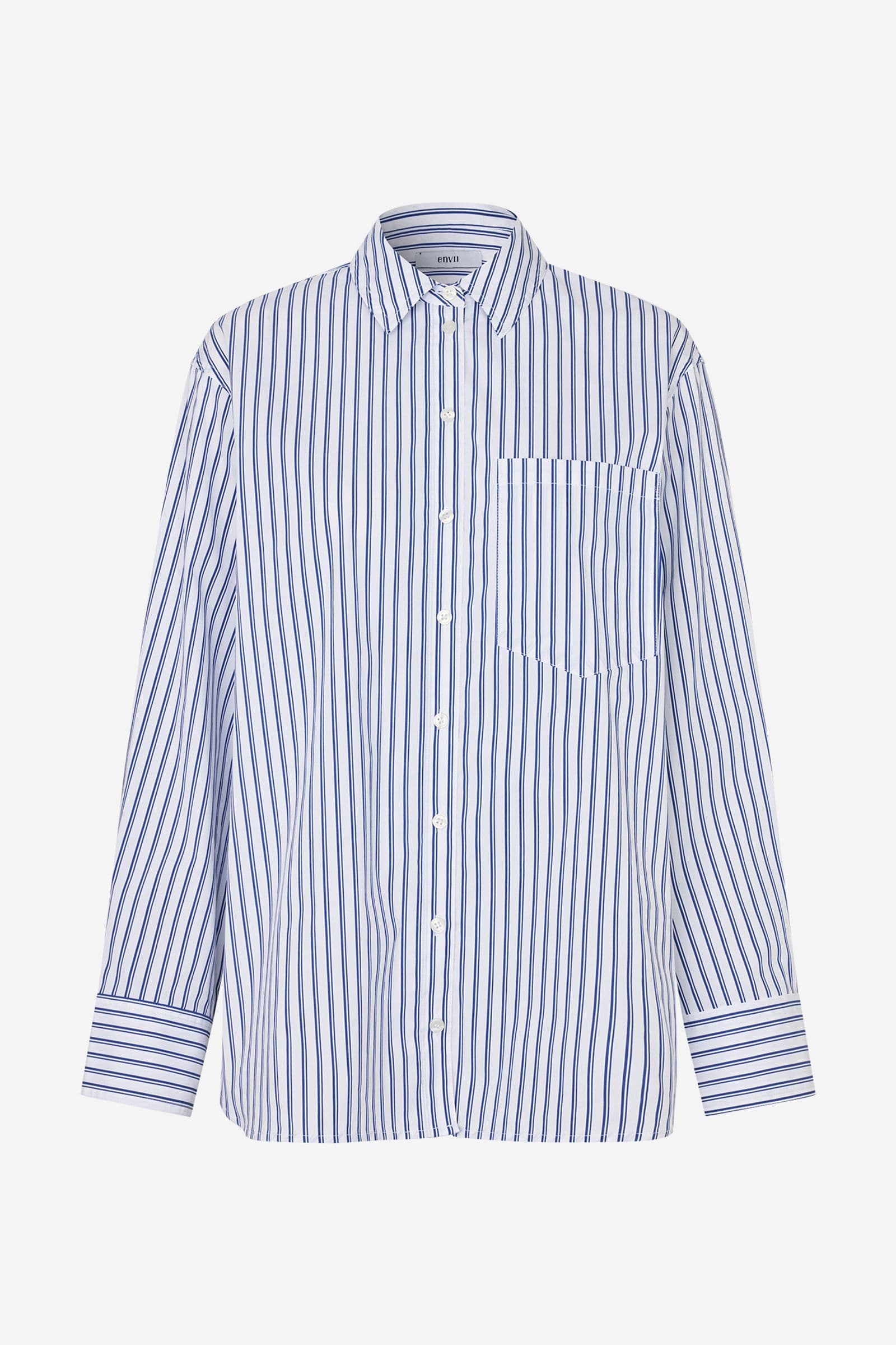 ENWEBSTER LS SHIRT ST 7355 Classic Navy Stripe