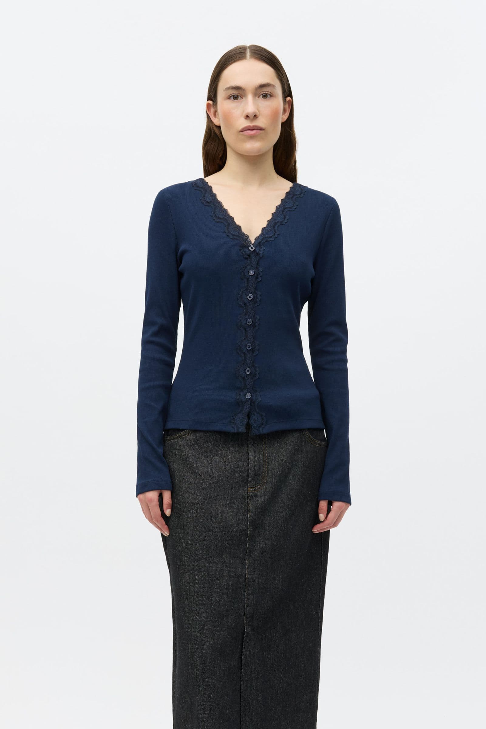 ENPETIT LS CARDIGAN 7360 Navy Blazer