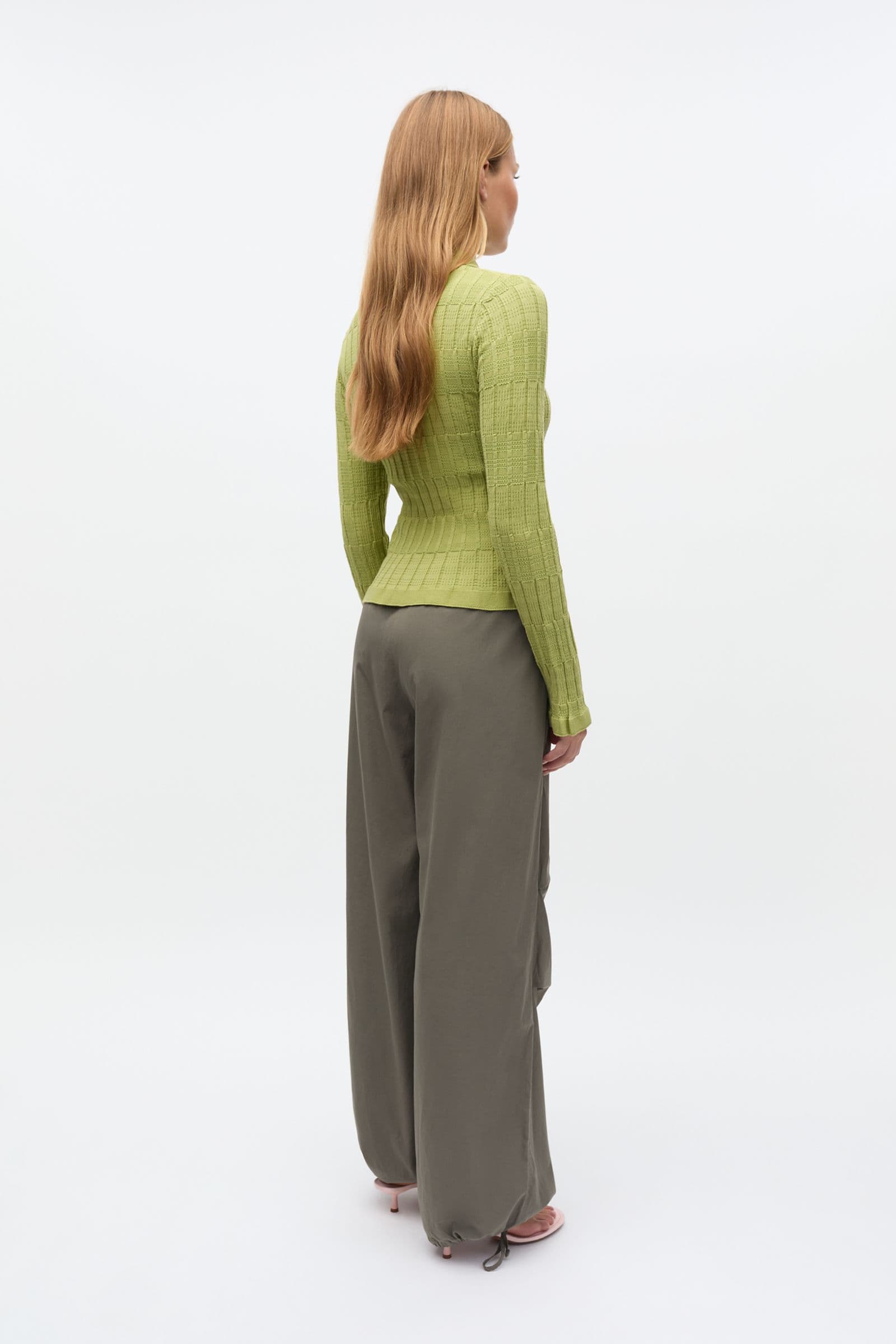ENYELIA LS CARDIGAN 7377 Fern