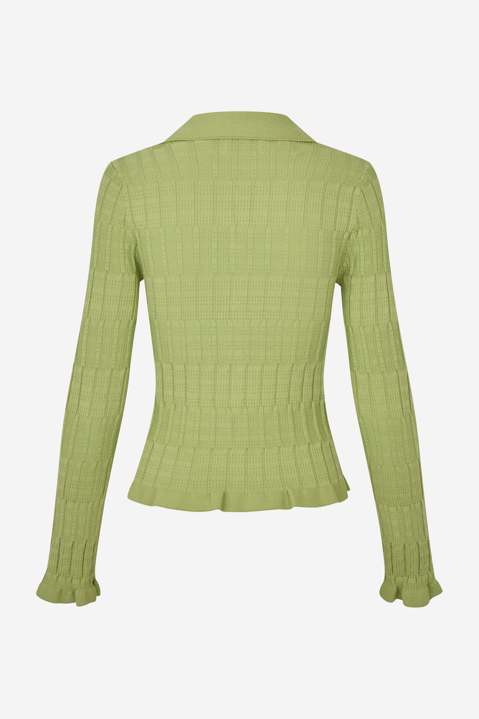 ENYELIA LS CARDIGAN 7377 Fern