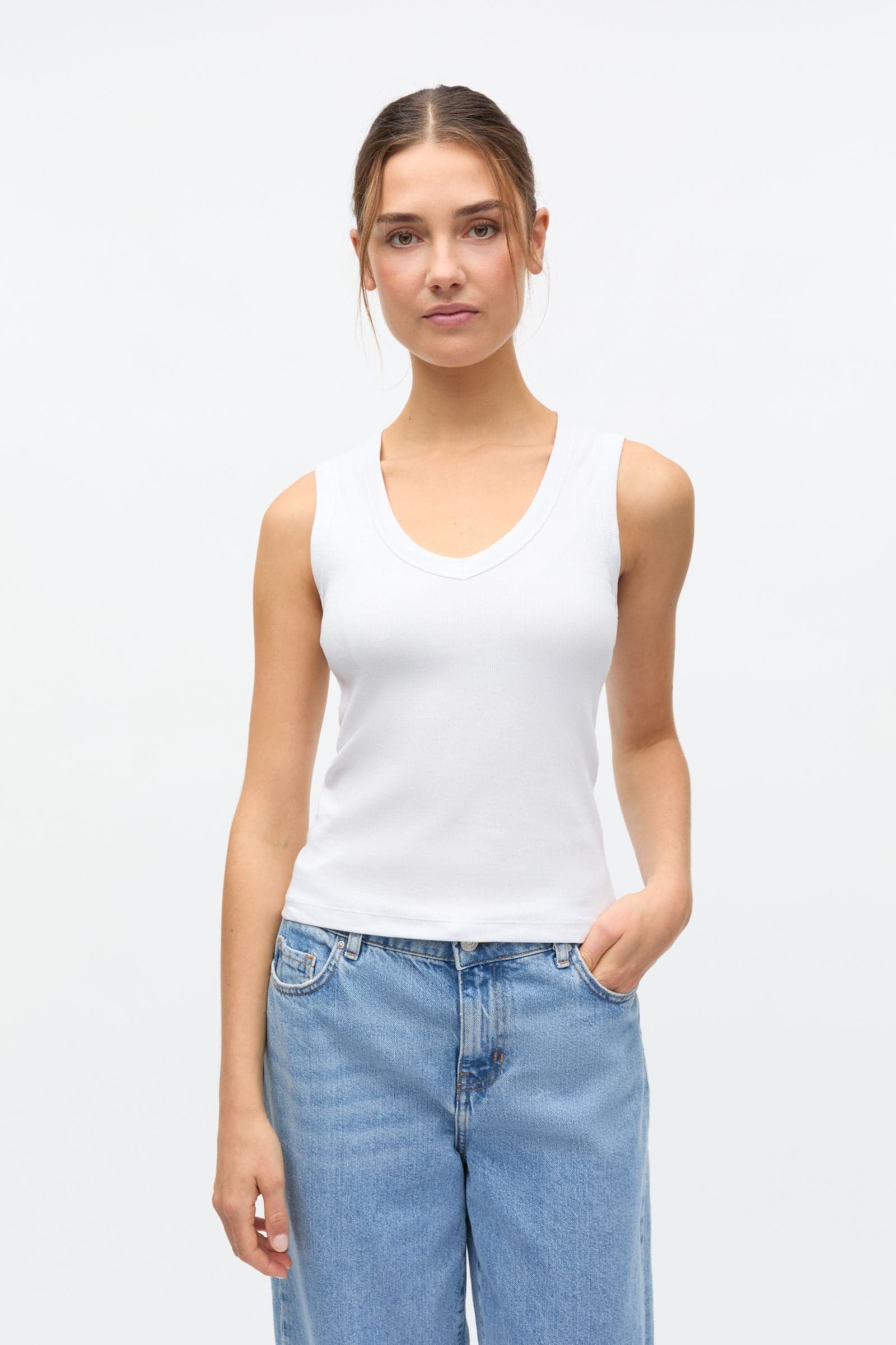 ENALLY SL V-N TEE 5314 WHITE