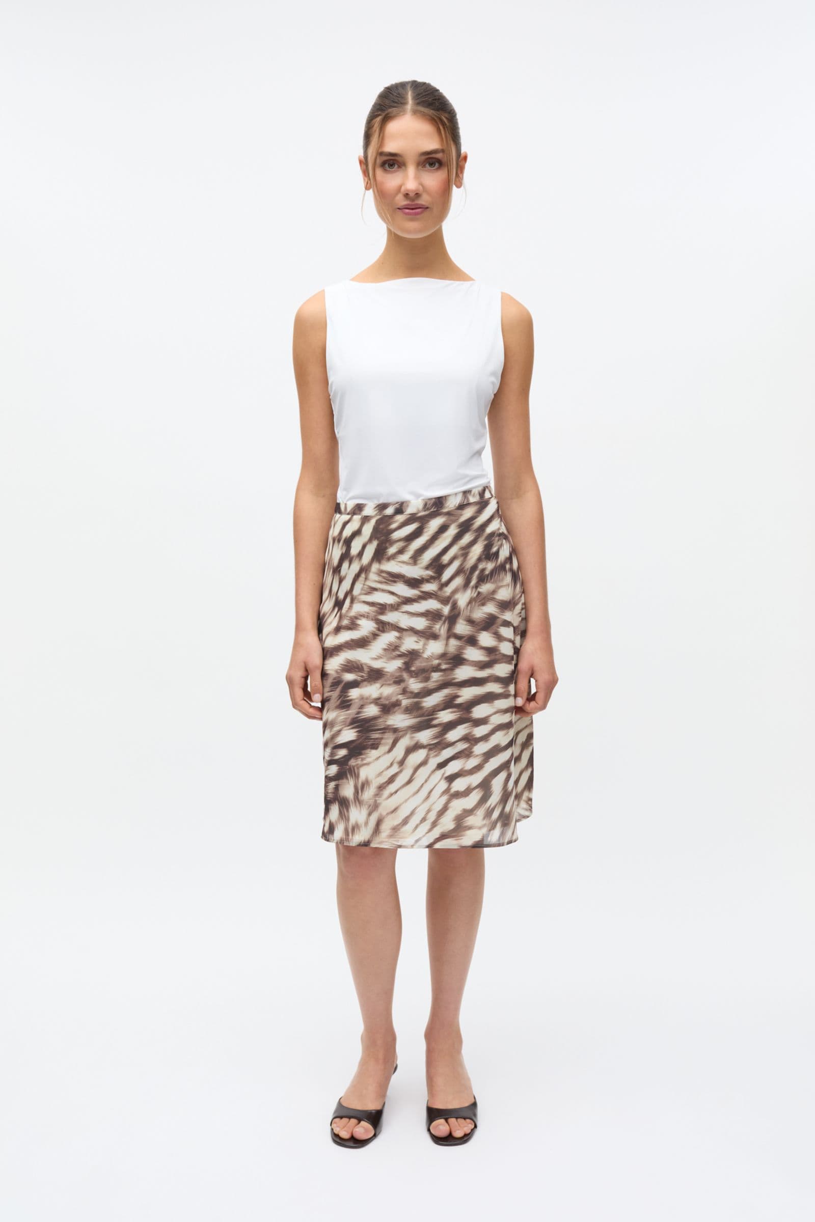 ENYARSI SKIRT AOP 7126 Creamy Deer