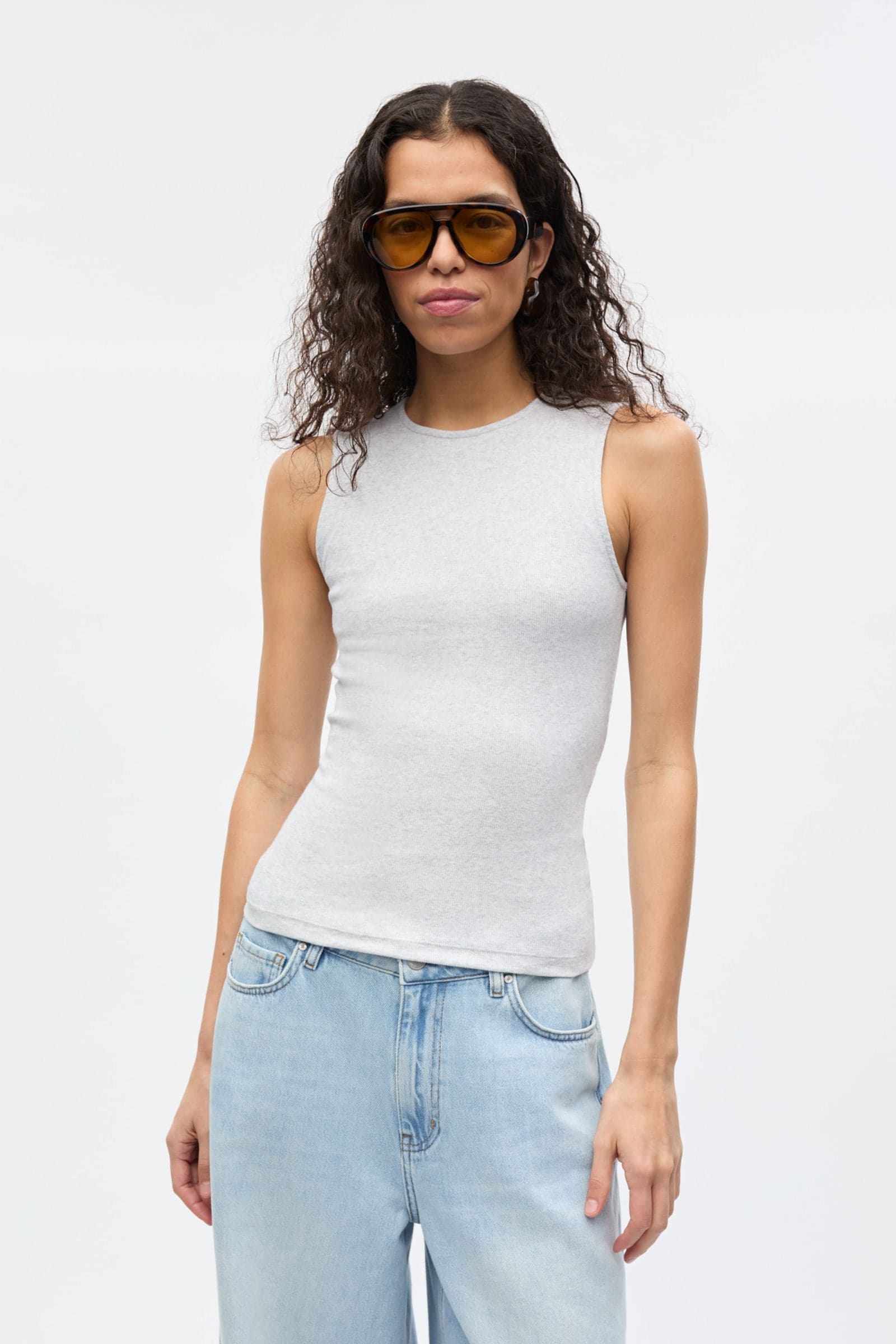 ENALLY SL B TEE 5314 Light Grey Mel (ALLY)