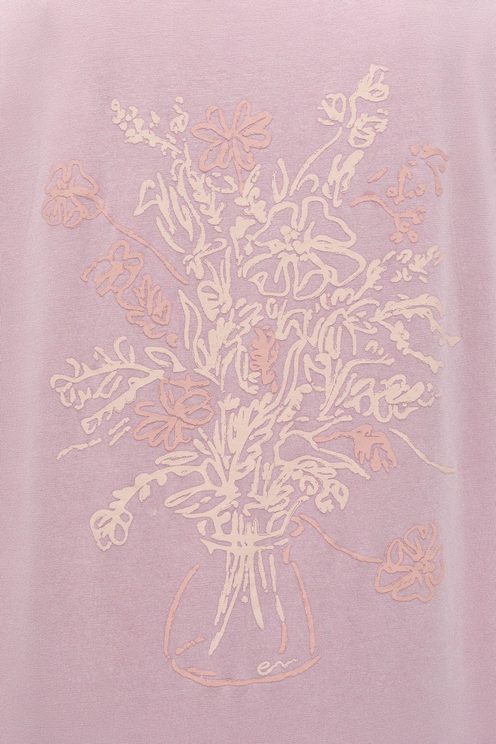 ENKULLA SS TEE PRINT WASH 5310 Lilas Flower
