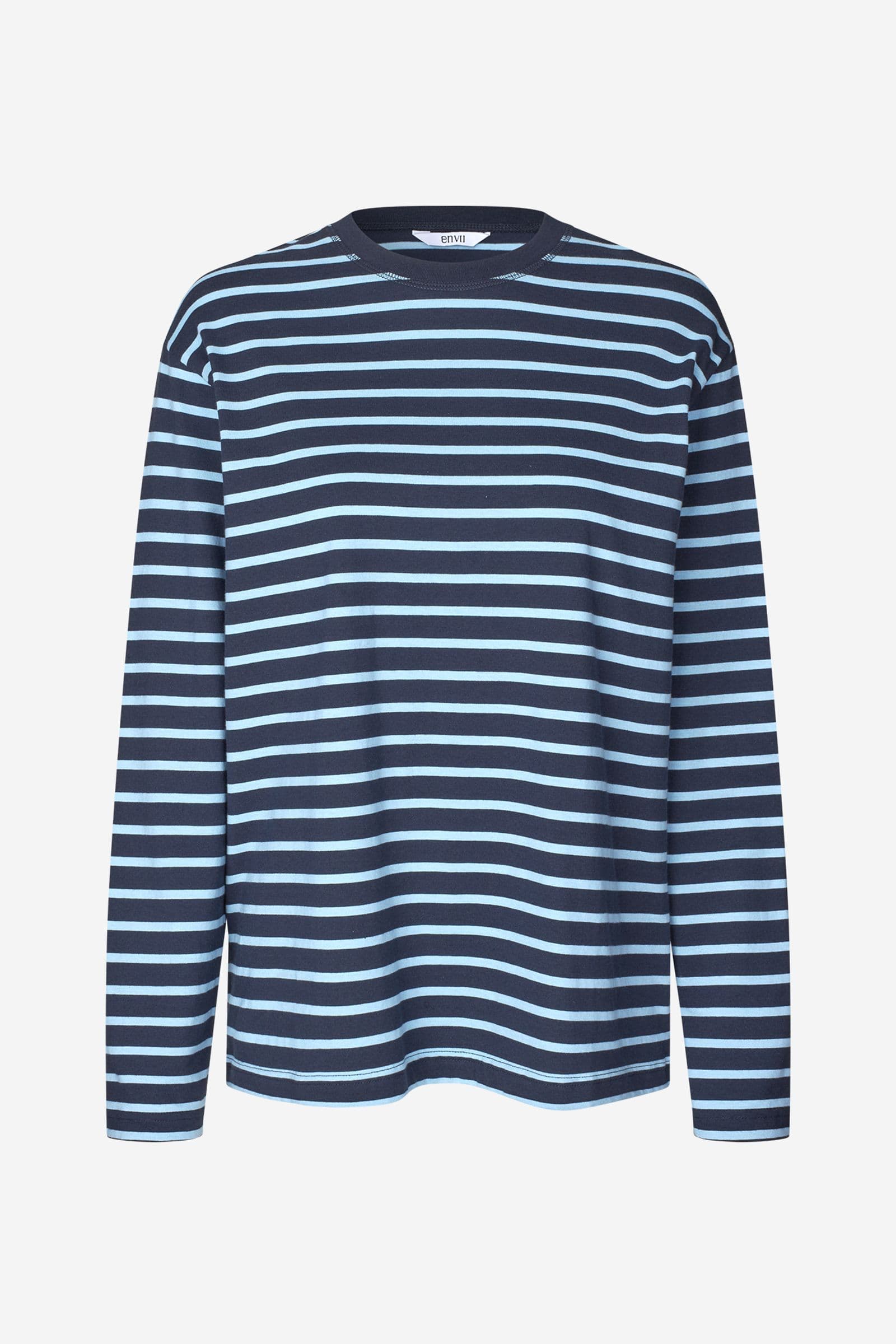 ENKULLA LS STRIPE 5310 Navy powder blue stripe