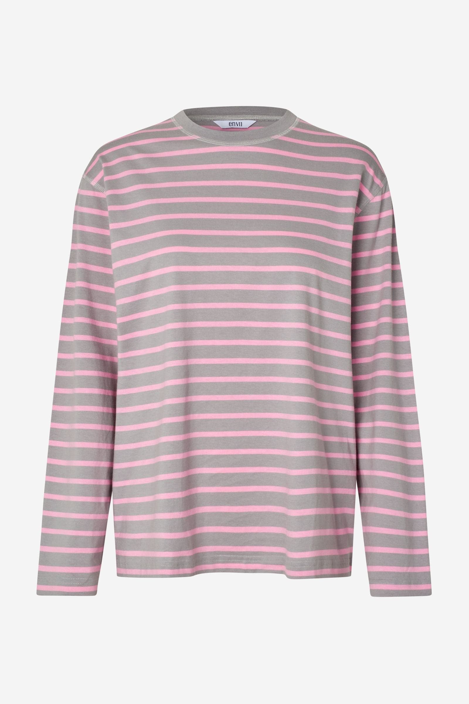 ENKULLA LS STRIPE 5310 Bonbon Gray Stripe