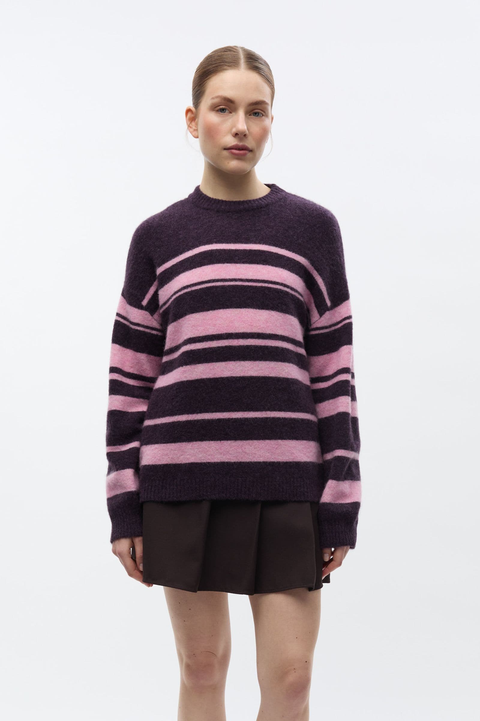 ENADA LS KNIT ST 7216 Begonia Stripe