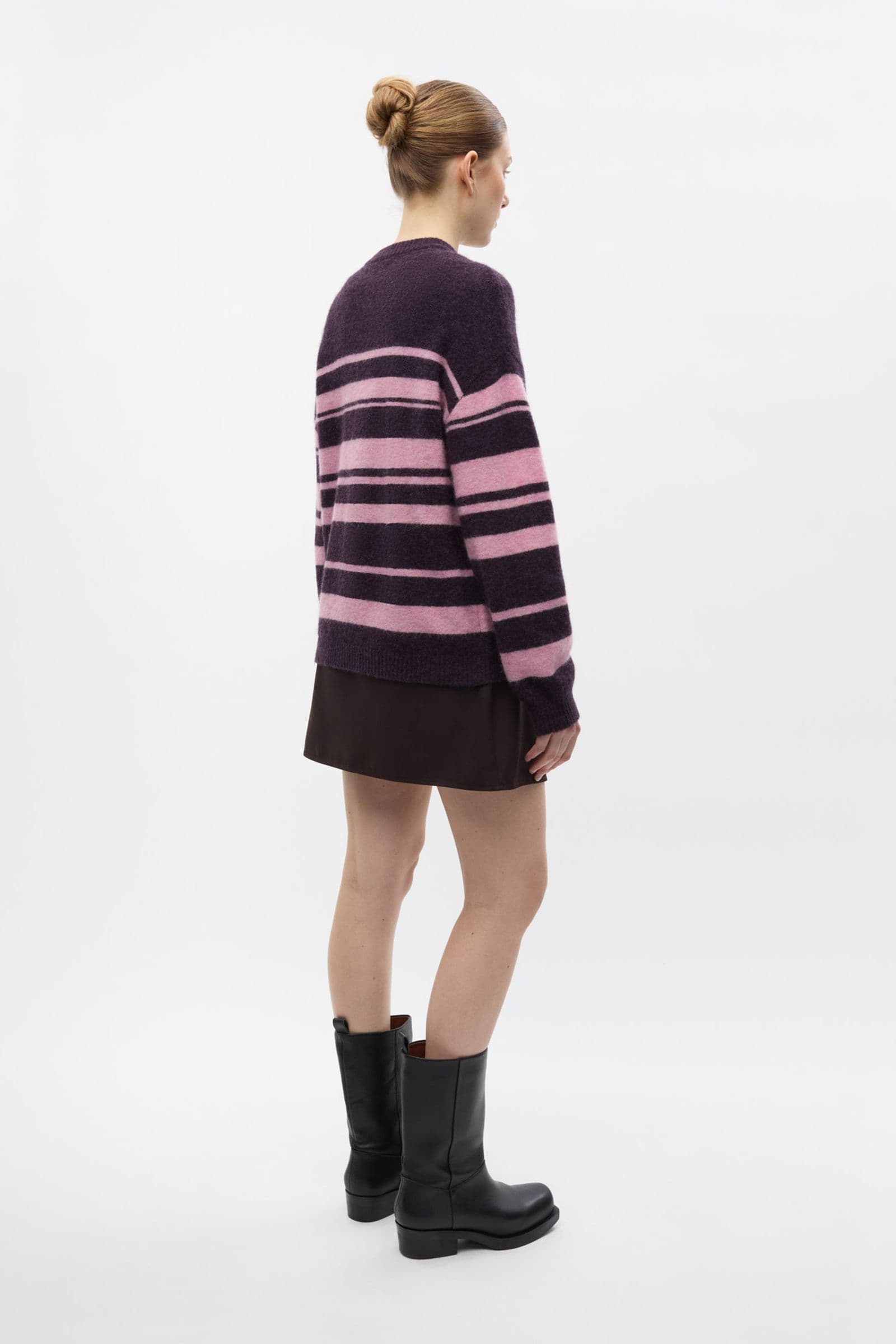 ENADA LS KNIT ST 7216 Begonia Stripe