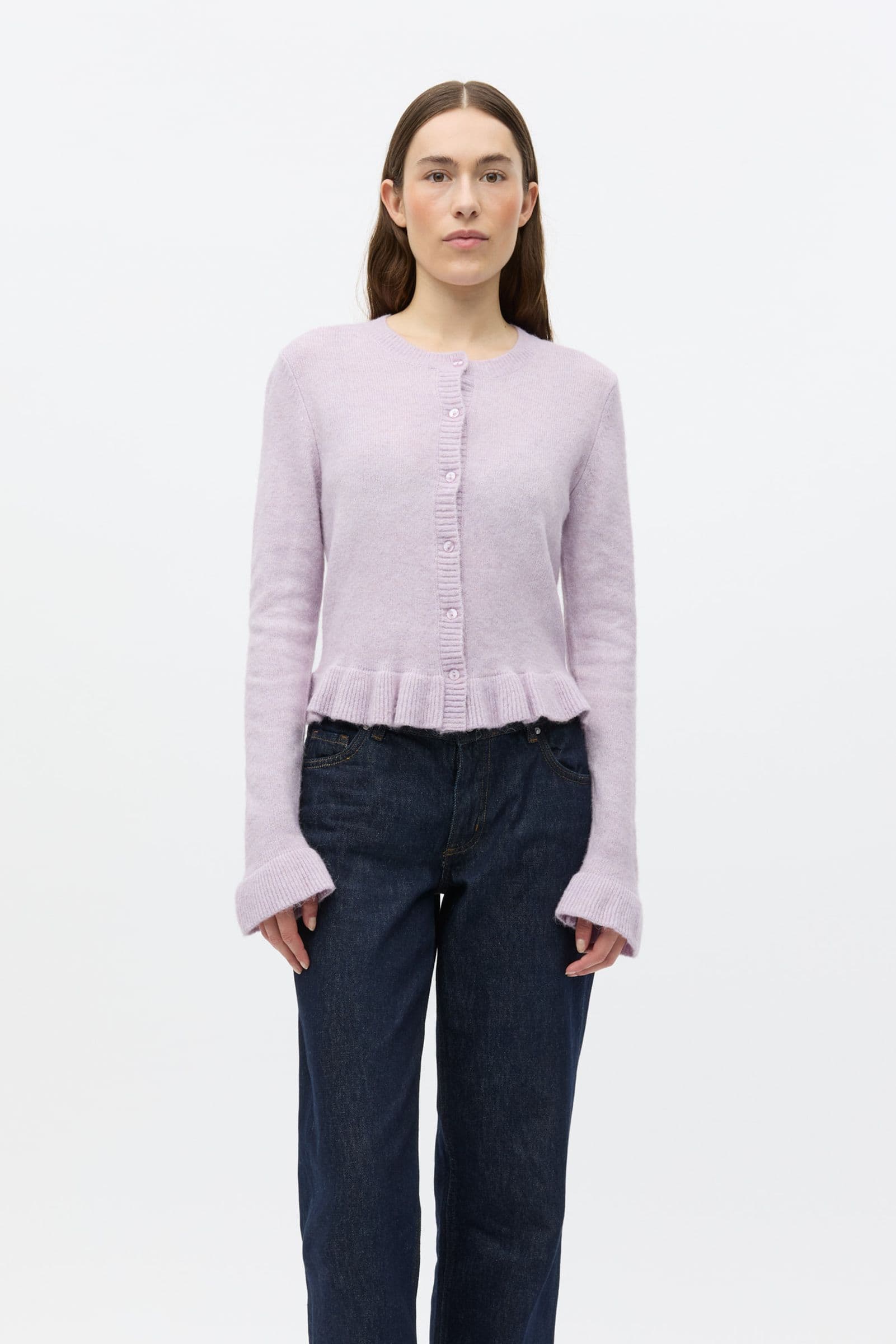ENGRACIE LS CARDIGAN 7340 Lavender Fog Mel