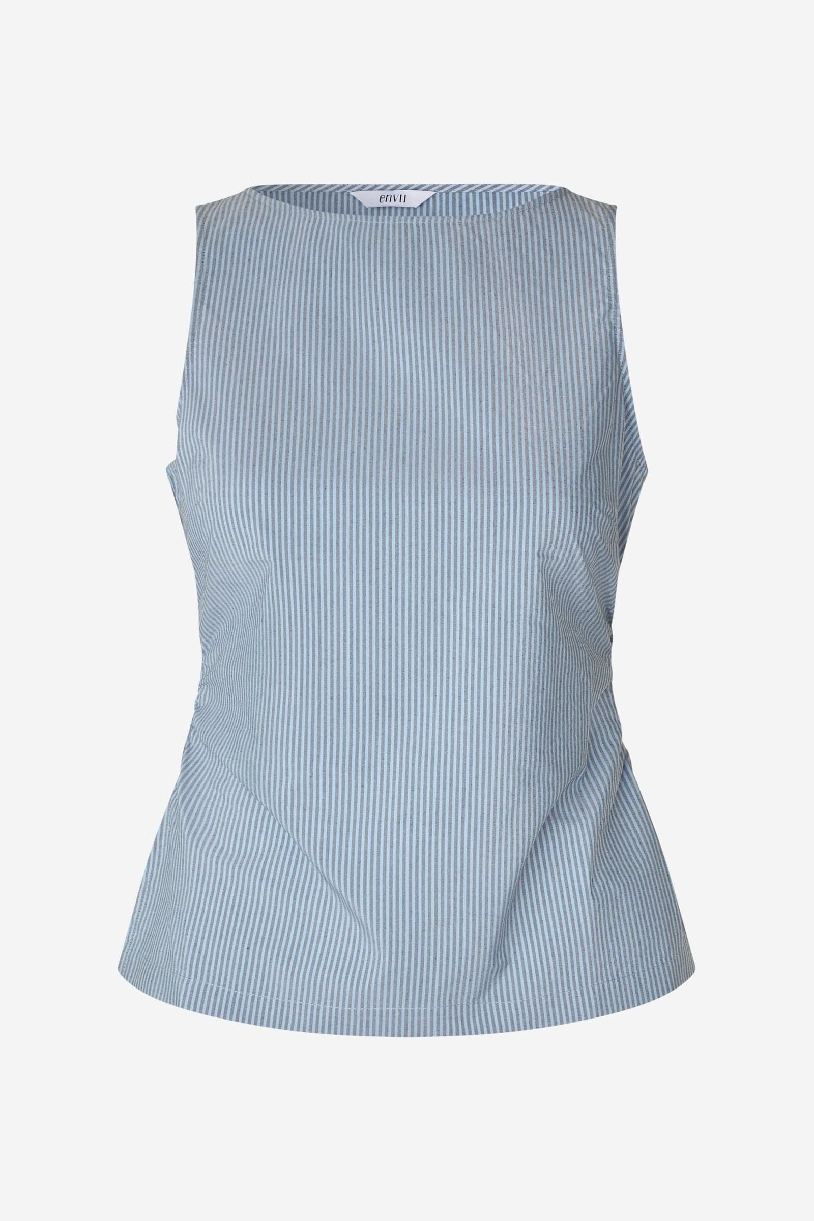 ENFLOW SL ZIP TOP ST 7159 Navy-Azure Stripe